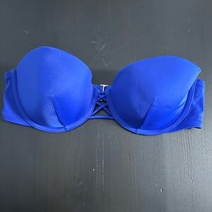 Victorias Secret Blue Bikini Top - Optional strap - Light Push-Up